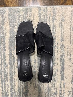 Zara black heeled sandals